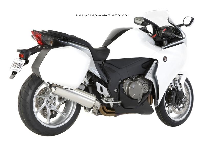 ECHAPPEMENT MOTO HONDA VFR 1200 2010 BOS INOX ET VALISES